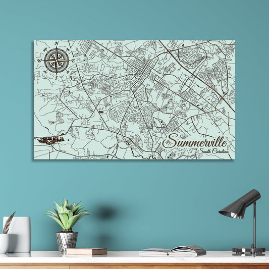 Summerville, South Carolina Street Map