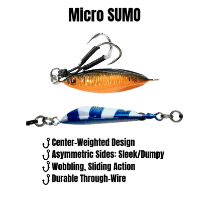 Sumo Micro Slow Pitch Jig – 4-Pack – 10g & 15g