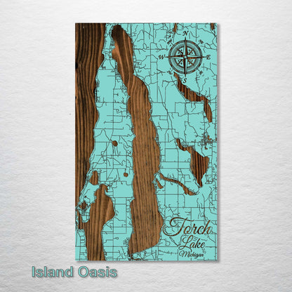 Torch Lake, Michigan Street Map