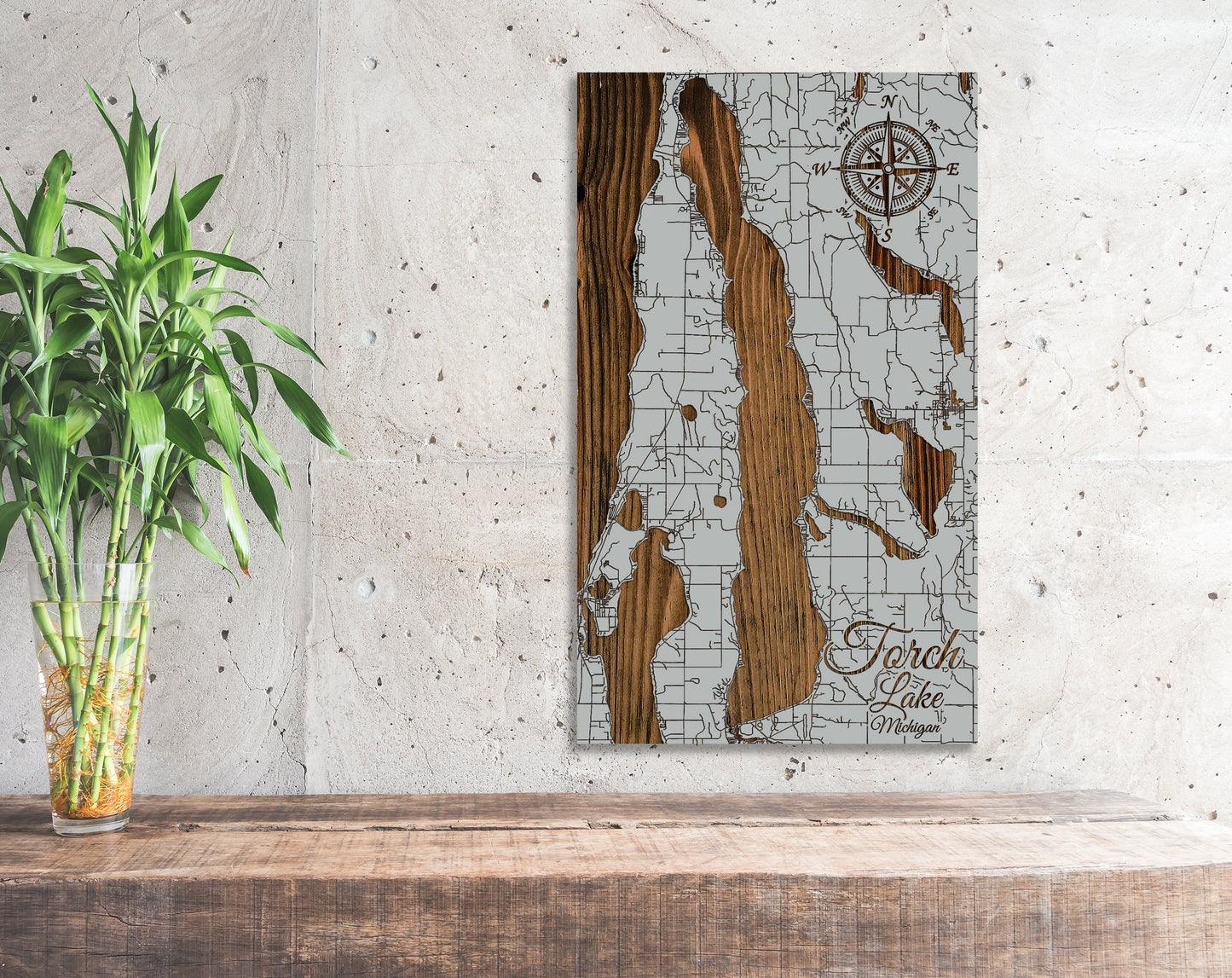 Torch Lake, Michigan Street Map