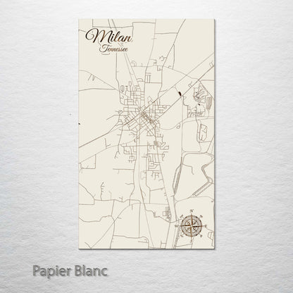 Milan, Tennessee Street Map