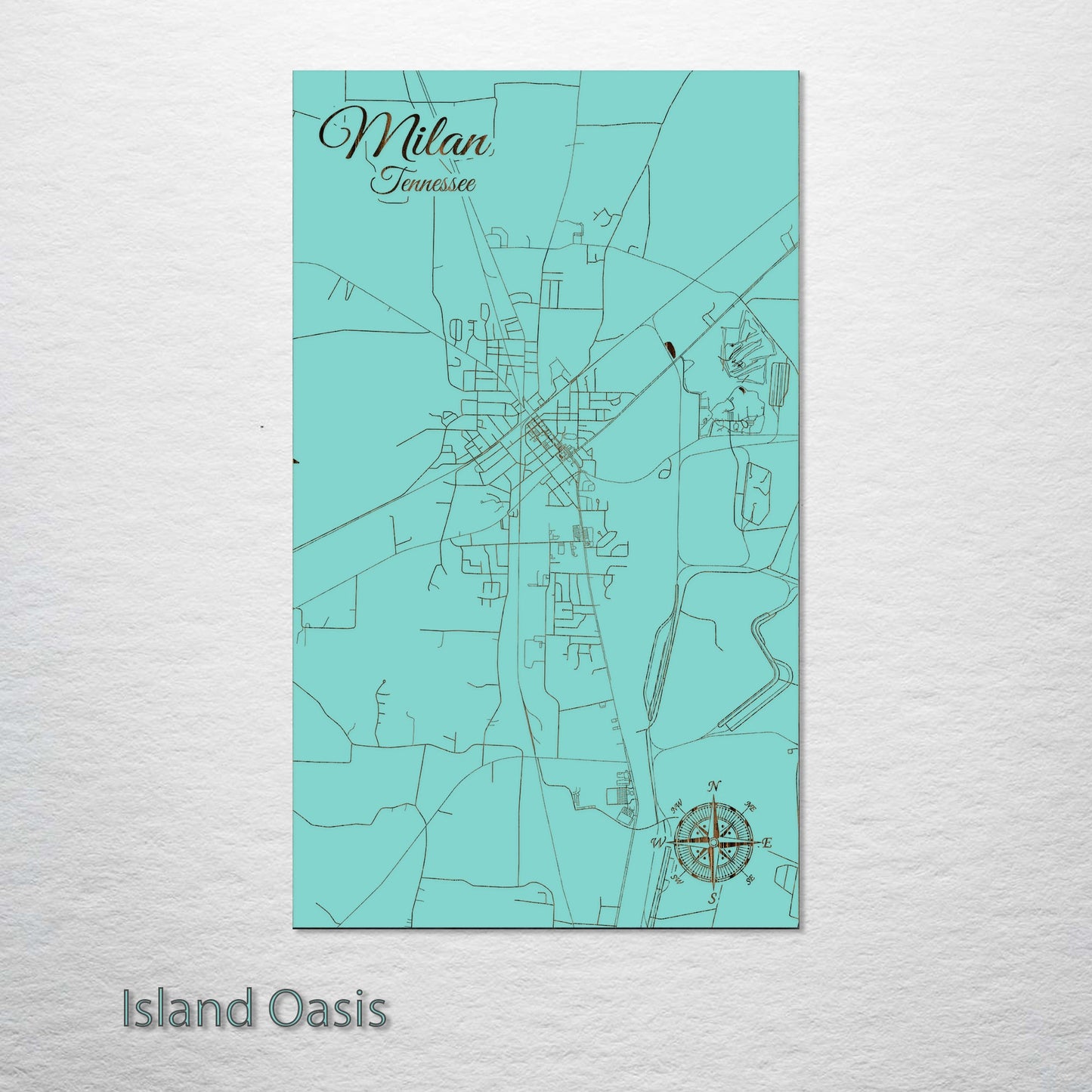 Milan, Tennessee Street Map