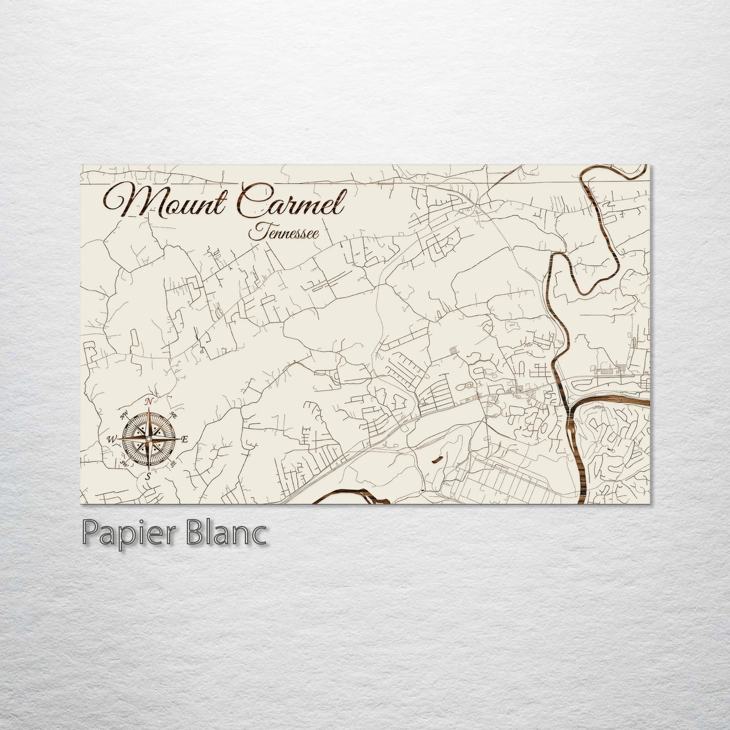 Mount Carmel, Tennessee Street Map