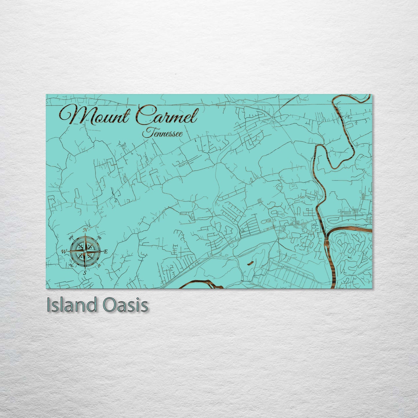 Mount Carmel, Tennessee Street Map