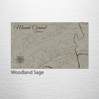 Mount Carmel, Tennessee Street Map