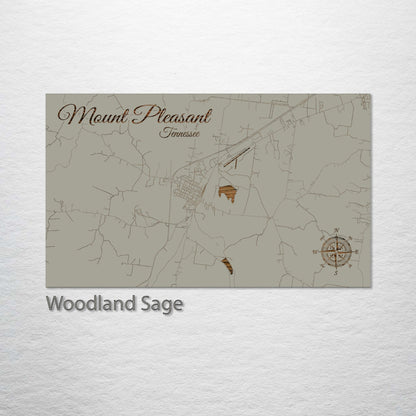 Mount Pleasant, Tennessee Street Map