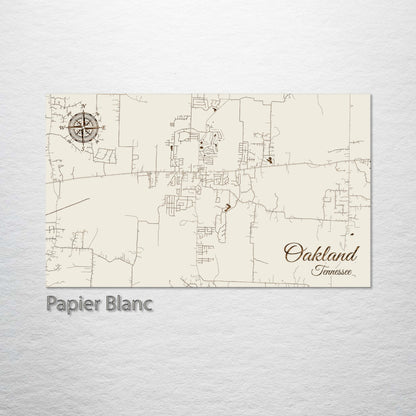 Oakland, Tennessee Street Map