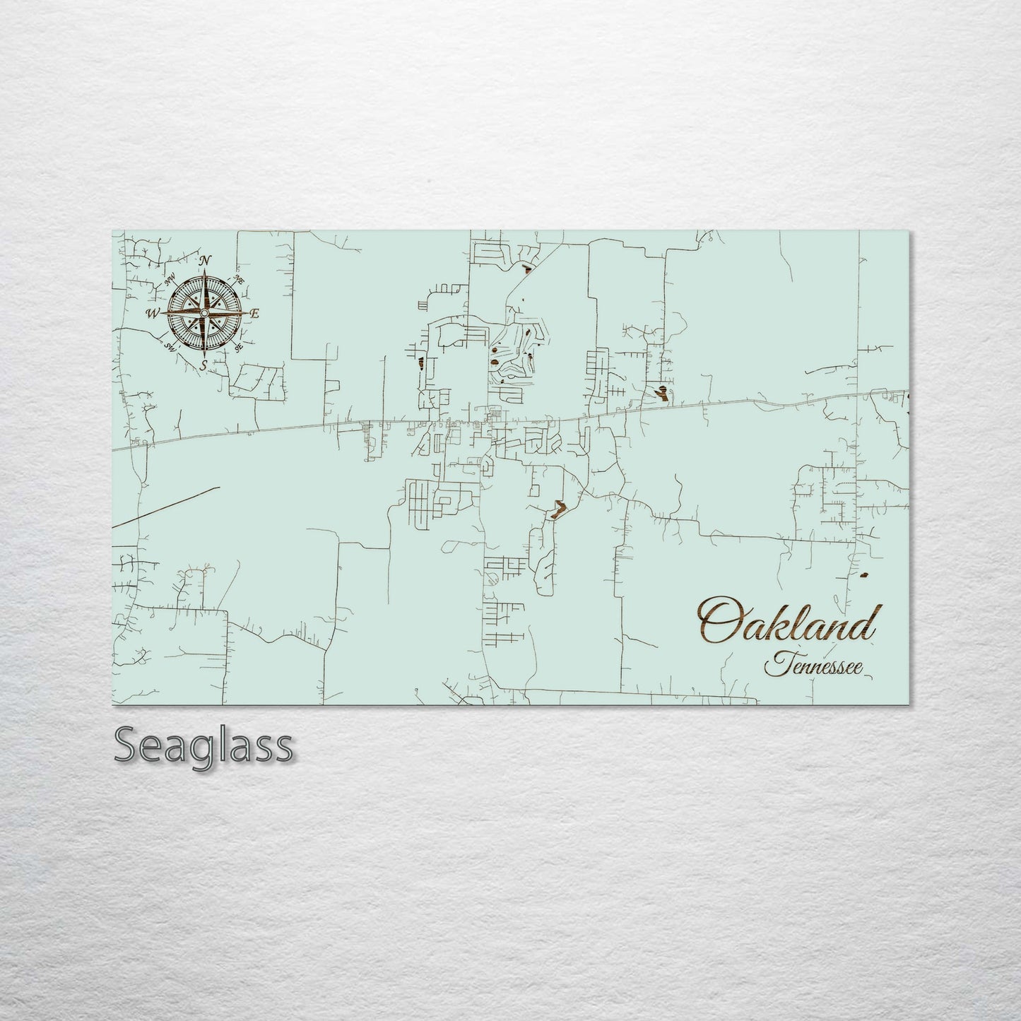 Oakland, Tennessee Street Map