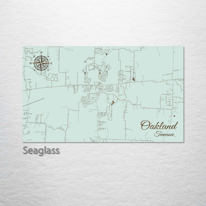 Oakland, Tennessee Street Map