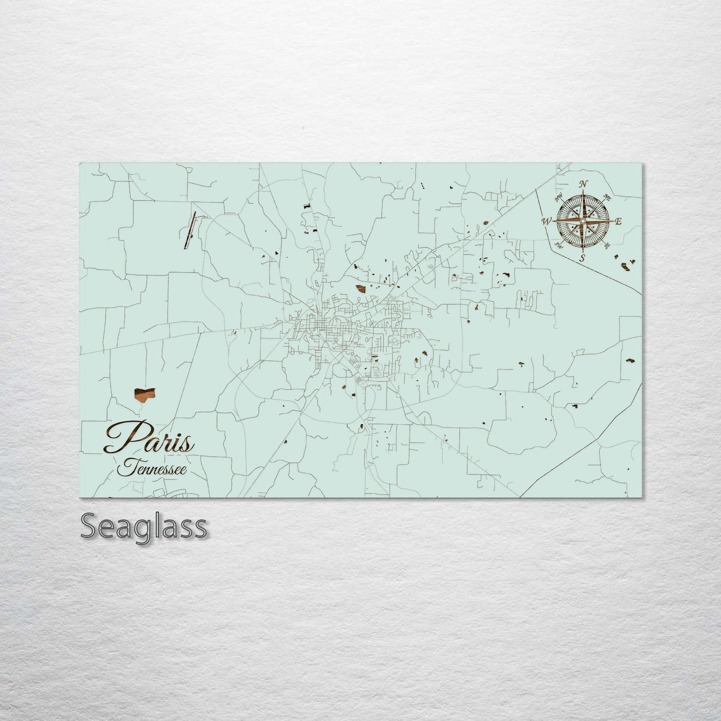 Paris, Tennessee Street Map