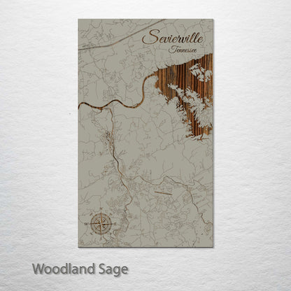 Sevierville, Tennessee Street Map