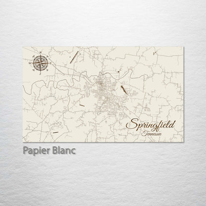 Springfield, Tennessee Street Map