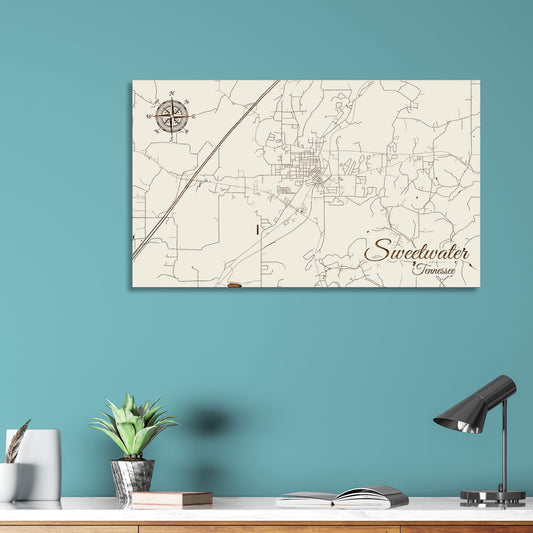 Sweetwater, Tennessee Street Map