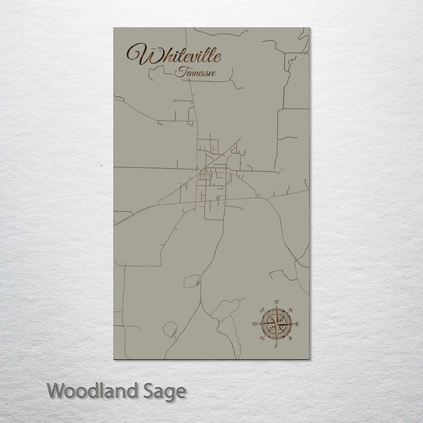 Whiteville, Tennessee Street Map