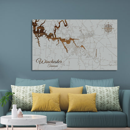 Winchester, Tennessee Street Map