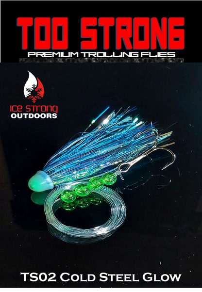 Ice Strong Outdoors - Too Strong Premium Trolling Flies - Fully Rigged - NEW 2026 Colors Released!