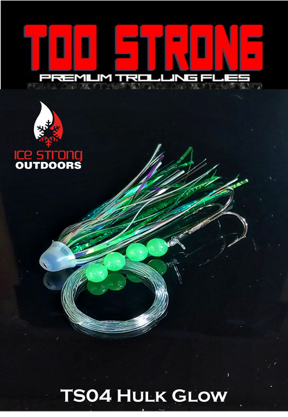 Ice Strong Outdoors - Too Strong Premium Trolling Flies - Fully Rigged - NEW 2026 Colors Released!