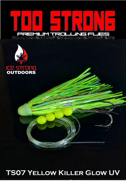 Ice Strong Outdoors - Too Strong Premium Trolling Flies - Fully Rigged - NEW 2026 Colors Released!