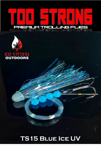 Ice Strong Outdoors - Too Strong Premium Trolling Flies - Fully Rigged - NEW 2026 Colors Released!