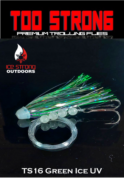 Ice Strong Outdoors - Too Strong Premium Trolling Flies - Fully Rigged - NEW 2026 Colors Released!