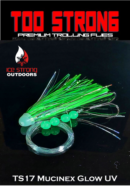 Ice Strong Outdoors - Too Strong Premium Trolling Flies - Fully Rigged - NEW 2026 Colors Released!