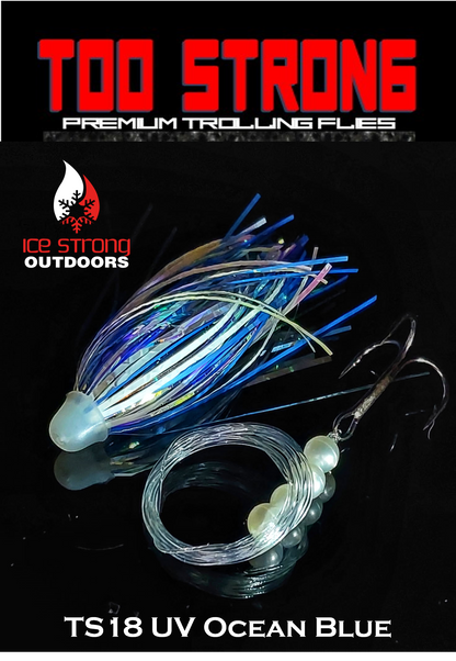 Ice Strong Outdoors - Too Strong Premium Trolling Flies - Fully Rigged - NEW 2026 Colors Released!