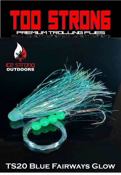 Ice Strong Outdoors - Too Strong Premium Trolling Flies - Fully Rigged - NEW 2026 Colors Released!