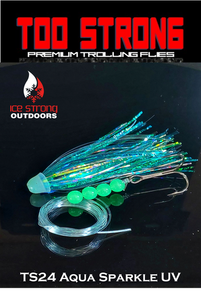Ice Strong Outdoors - Too Strong Premium Trolling Flies - Fully Rigged - NEW 2026 Colors Released!