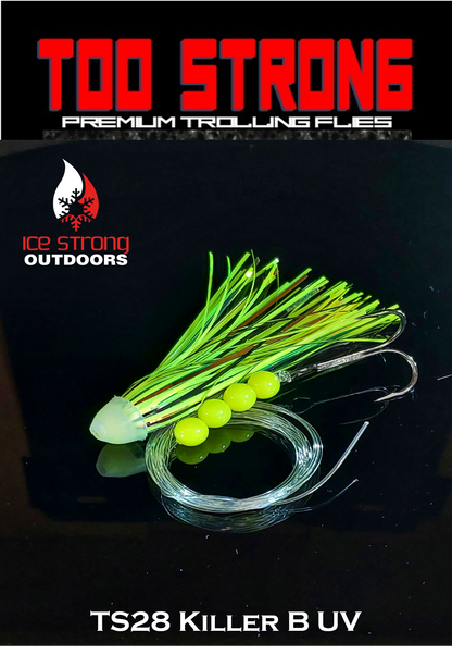 Ice Strong Outdoors - Too Strong Premium Trolling Flies - Fully Rigged - NEW 2026 Colors Released!