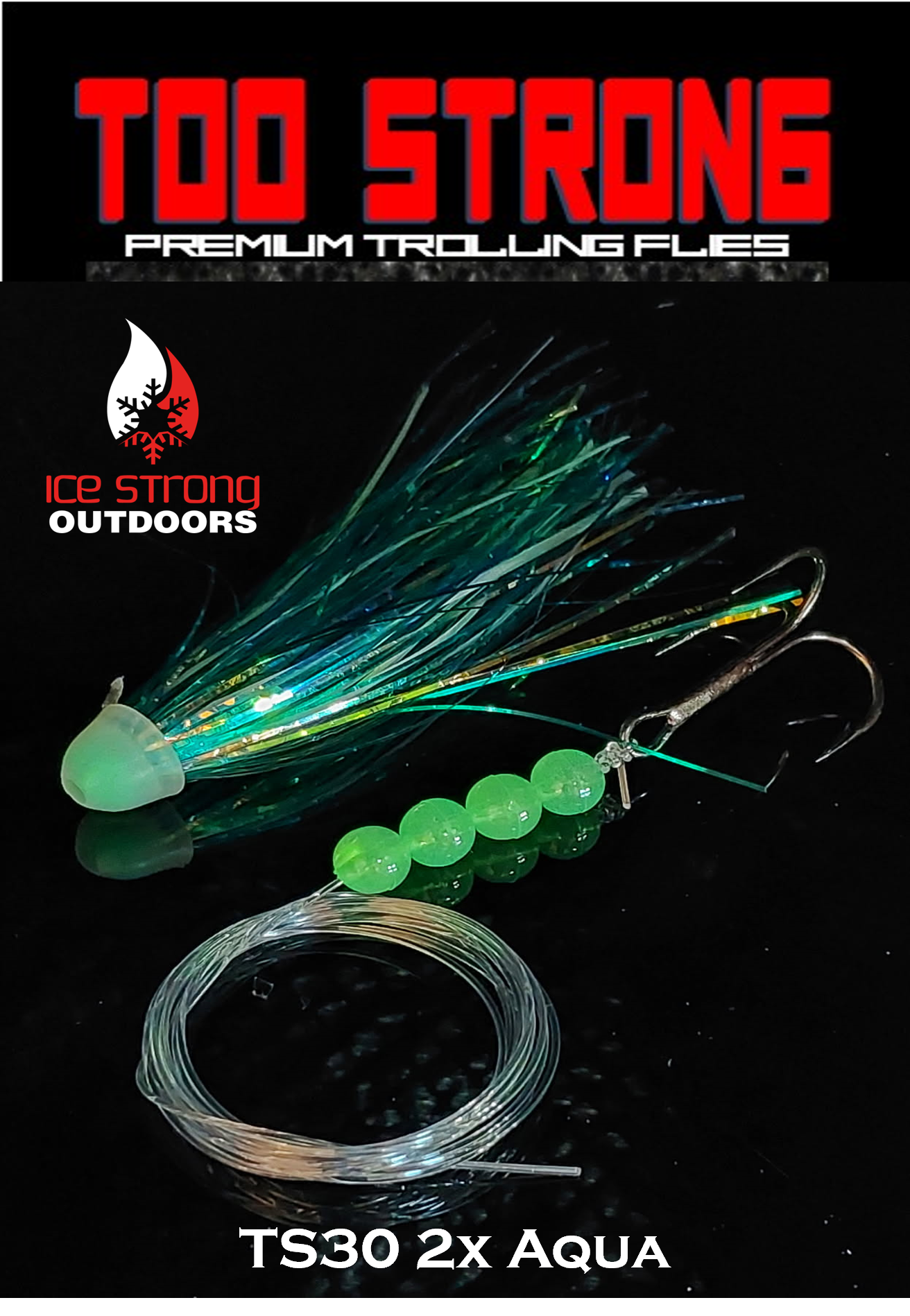 Too Strong Premium Trolling Flies - Fully Rigged