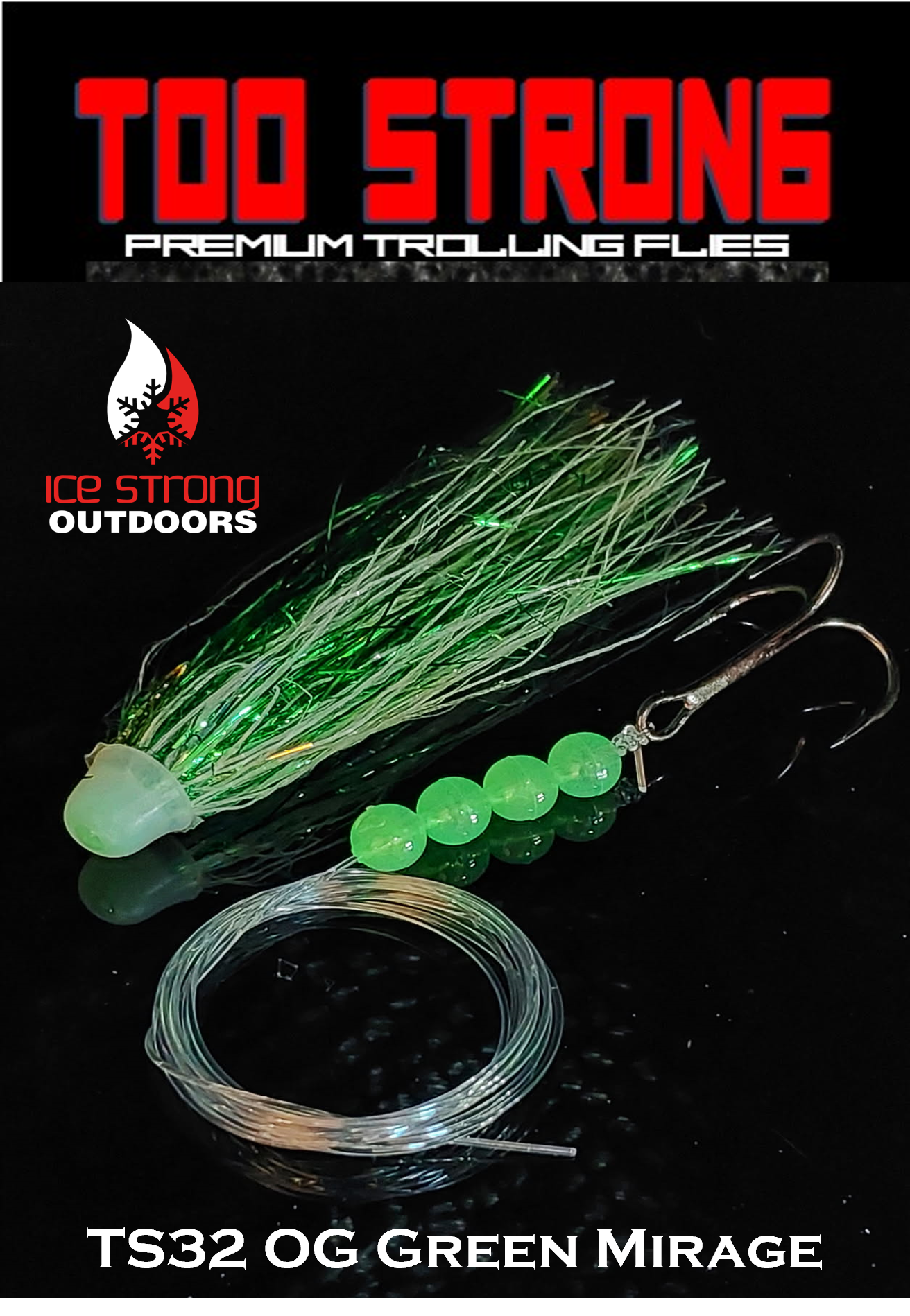 Too Strong Premium Trolling Flies - Fully Rigged