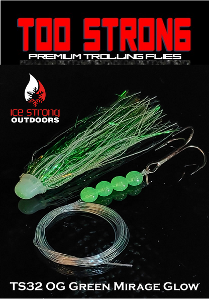 Ice Strong Outdoors - Too Strong Premium Trolling Flies - Fully Rigged - NEW 2026 Colors Released!