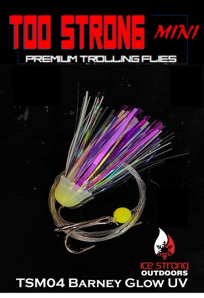 Too Strong Premium Trolling MINI Flies Fully Rigged