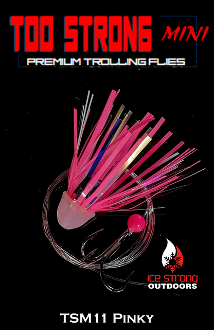 Too Strong Premium Trolling MINI Flies Fully Rigged