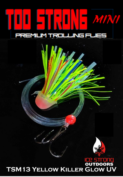 Too Strong Premium Trolling MINI Flies Fully Rigged