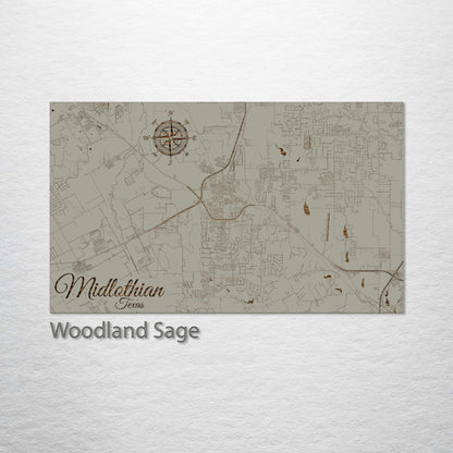 Midlothian, Texas Street Map