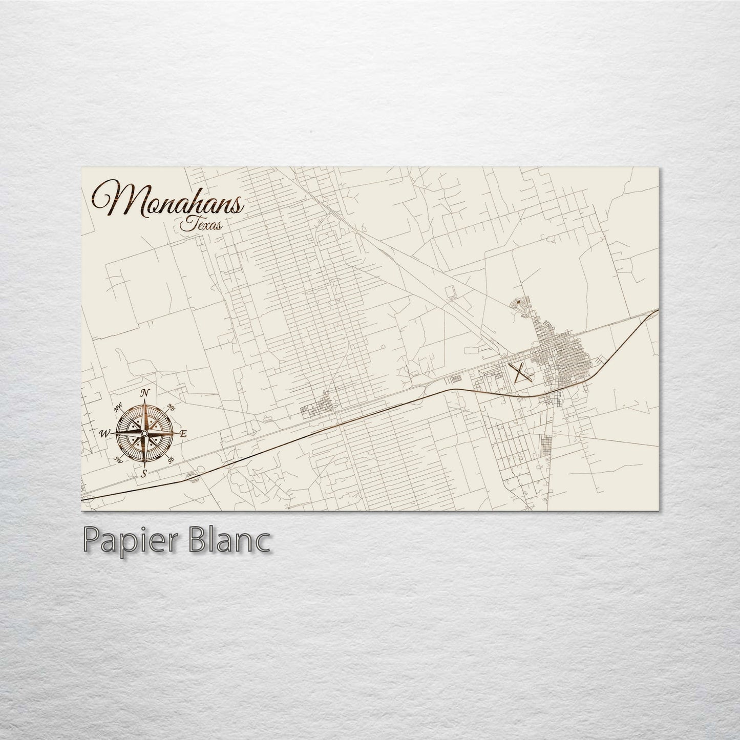 Monahans, Texas Street Map