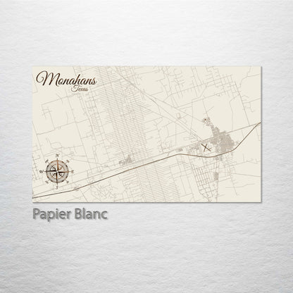 Monahans, Texas Street Map