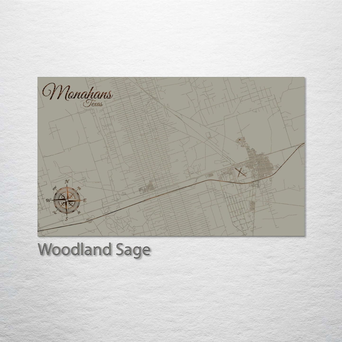 Monahans, Texas Street Map