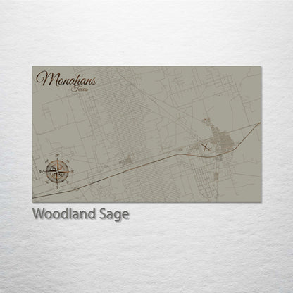 Monahans, Texas Street Map