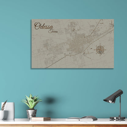 Odessa, Texas Street Map