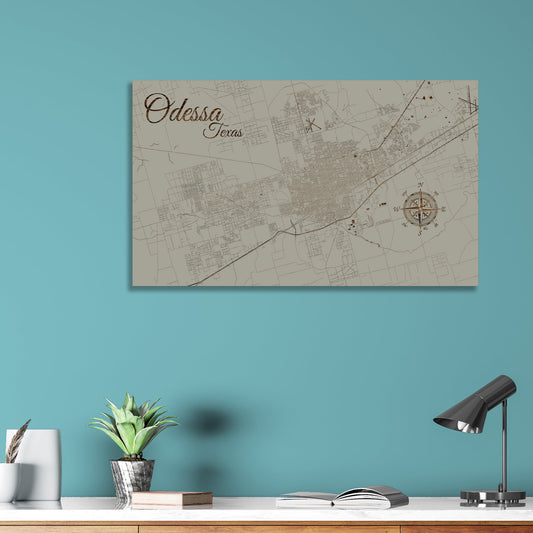 Odessa, Texas Street Map