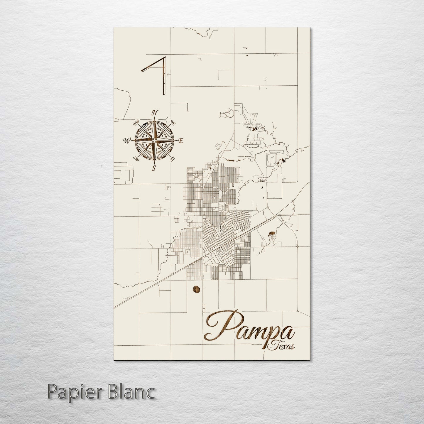 Pampa, Texas Street Map