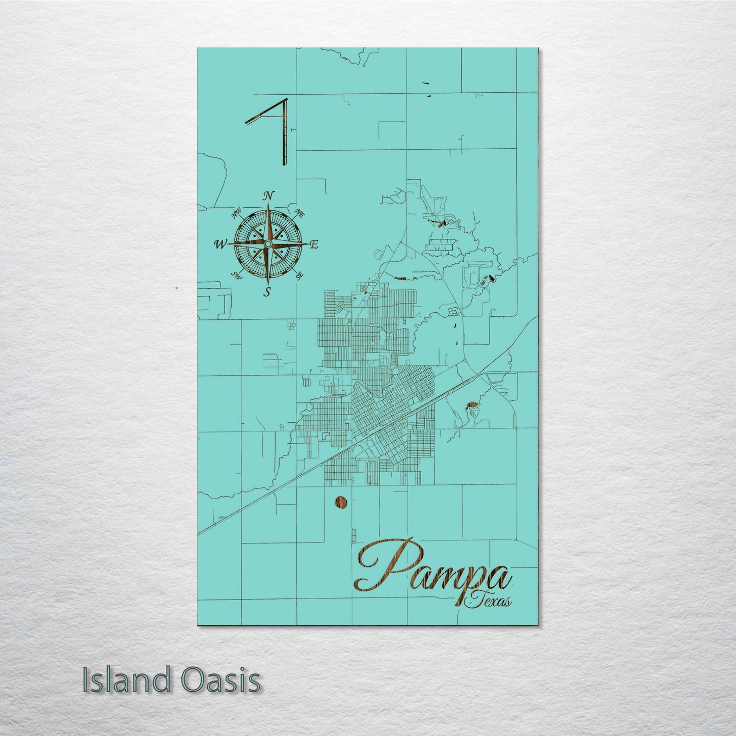 Pampa, Texas Street Map