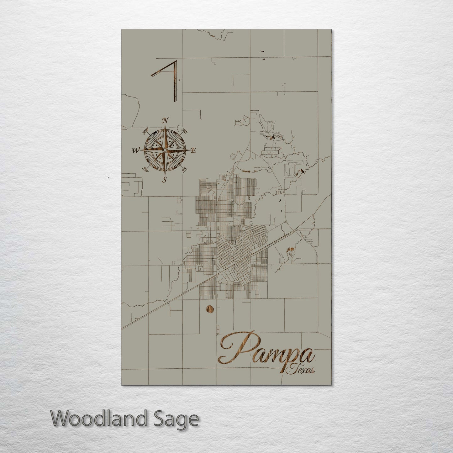 Pampa, Texas Street Map