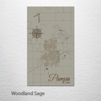 Pampa, Texas Street Map