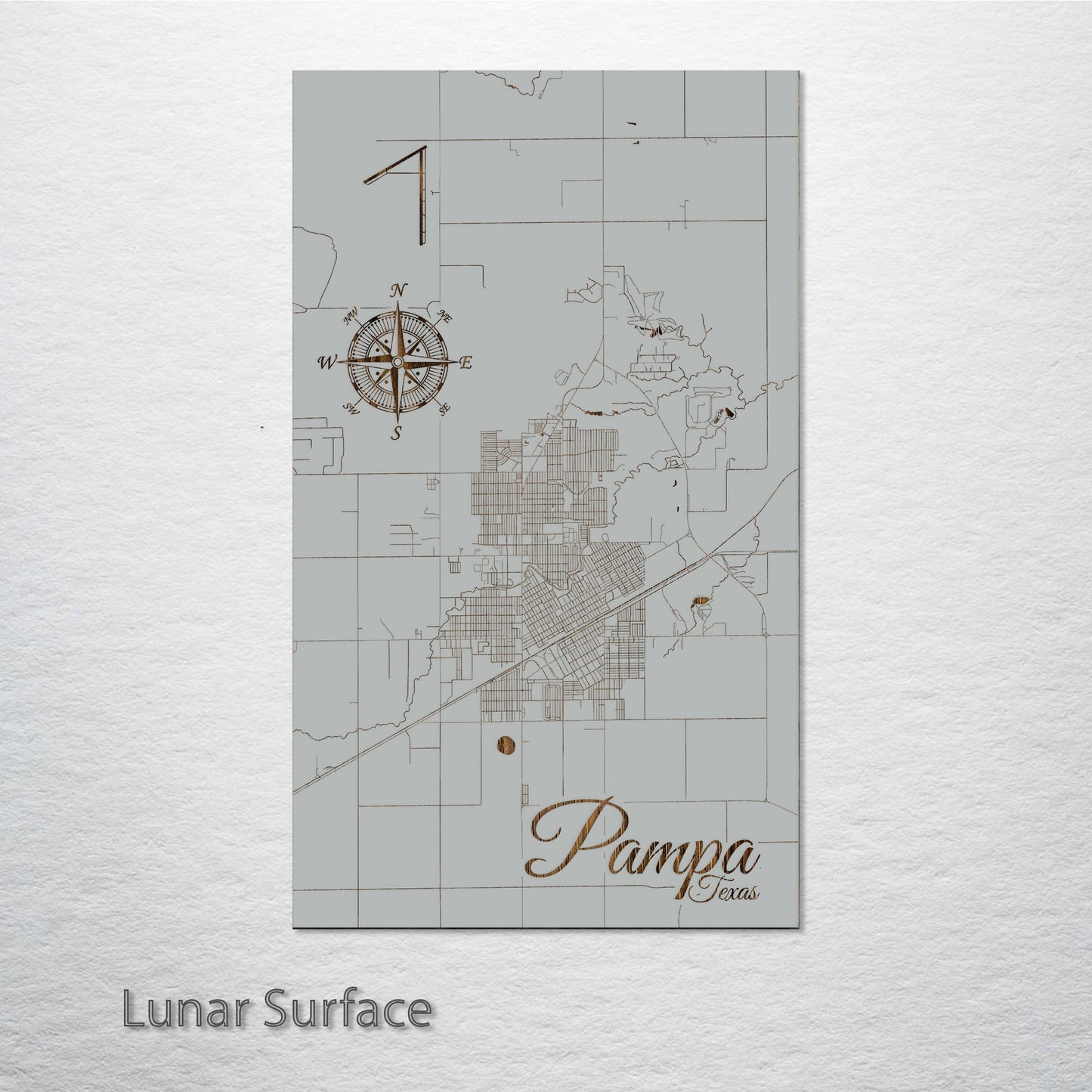 Pampa, Texas Street Map