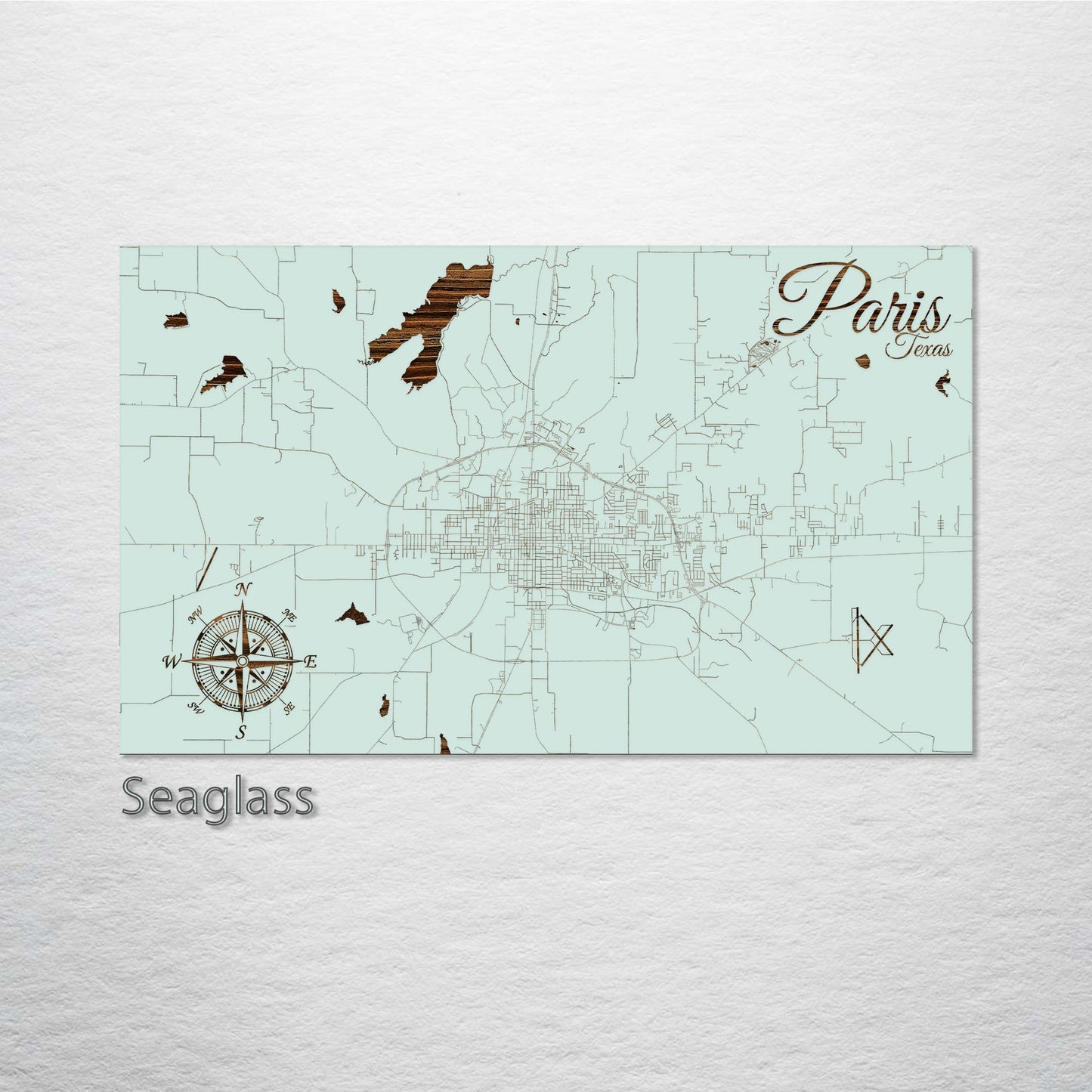 Paris, Texas Street Map