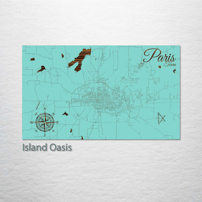 Paris, Texas Street Map