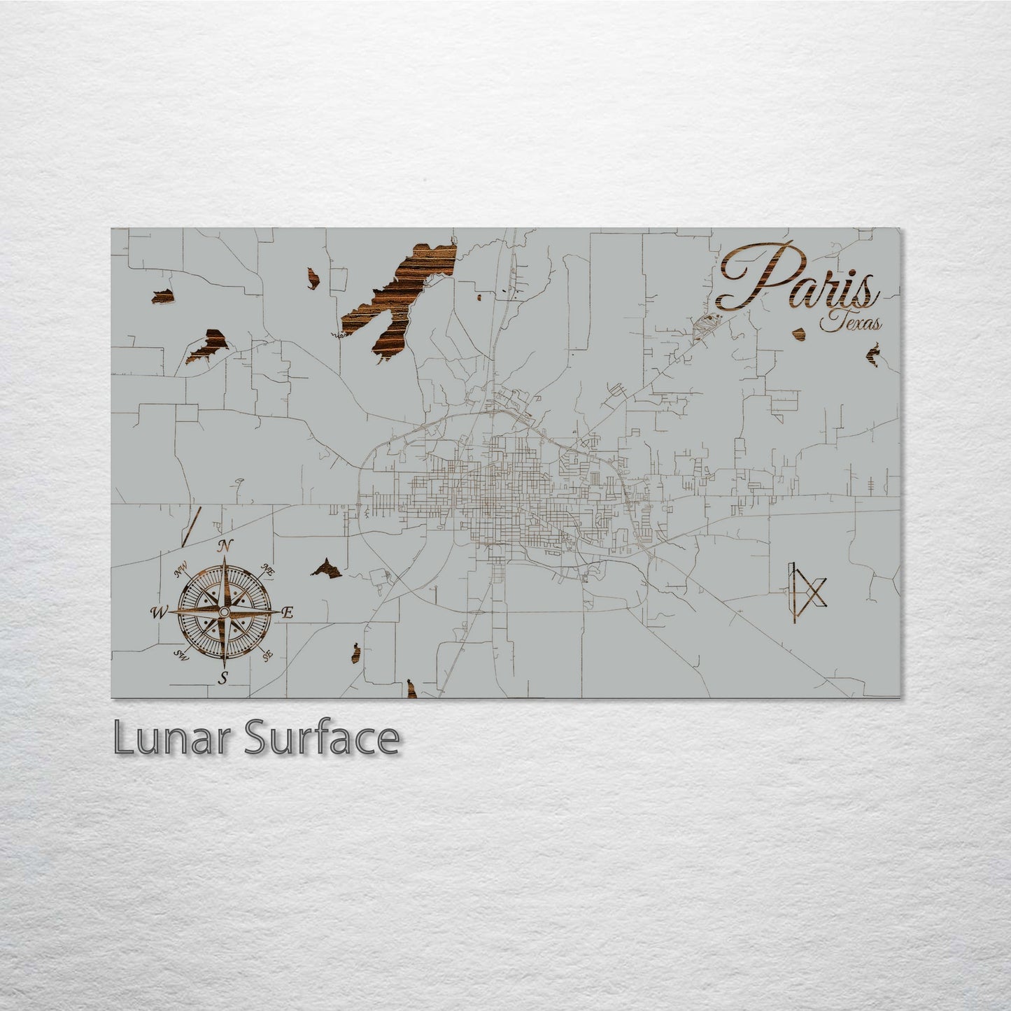 Paris, Texas Street Map